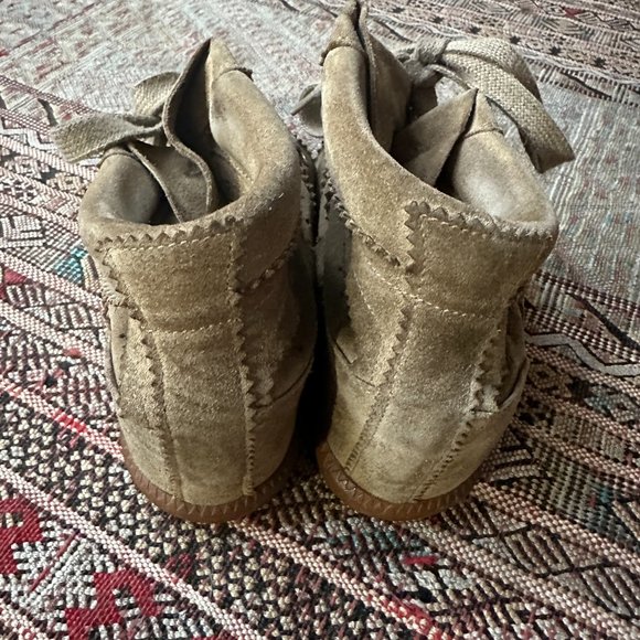 Isabel Marant Bobby Suede Wedge Sneakers - Picture 3 of 5